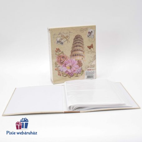 Pisai ferde torony mintás fotóalbum 80 db-os