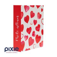 Szívek mintás fotóalbum, 200 db-os