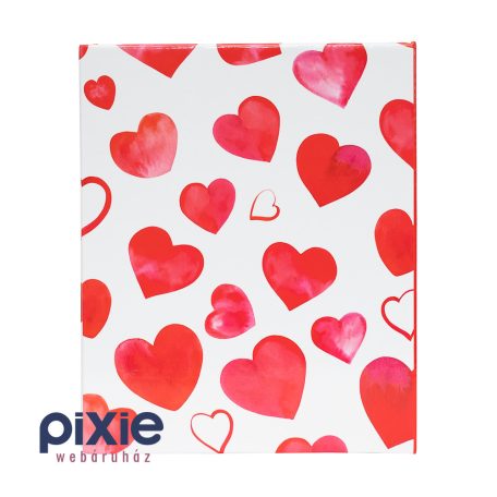 Szívek mintás fotóalbum, 200 db-os