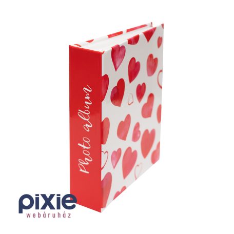 Szívek mintás fotóalbum, 200 db-os
