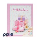 Rózsaszín, kislányos fotóalbum, 100 db-os