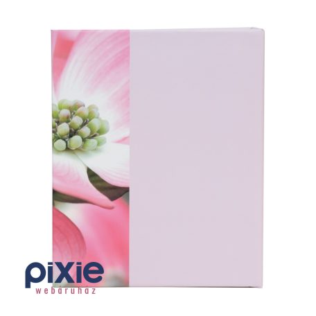 Rózsaszín virágos fotóalbum, 200 db-os