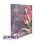 Tulipáncsokor mintás fotóalbum, 200 db-os