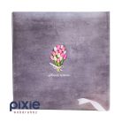 Tulipáncsokor mintás fotóalbum, 200 db-os