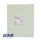 Vintage virág mintás fotóalbum, 200 db-os