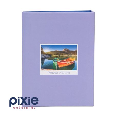 Csónakos folyópart mintás fotóalbum, 100 db-os