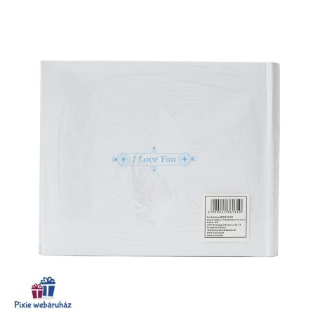 Esküvői fotóalbum 10x15 -ös képeknek, virágcsokros 100 db-os