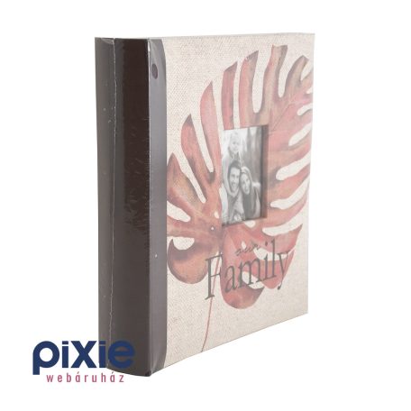 Family, levél mintás fotóalbum 200 db-os
