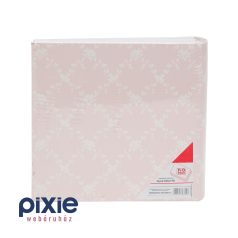 Esküvői fotóalbum, ablakos, rózsaszín