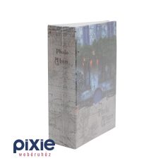 Kék ajtós ház mintás fotóalbum 100 db-os