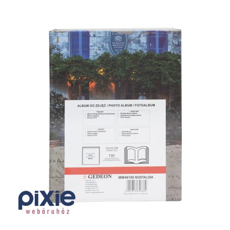 Kék ajtós ház mintás fotóalbum 100 db-os