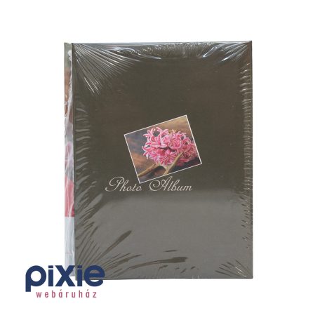 Rózsaszín jácint mintás fotóalbum 100 db-os