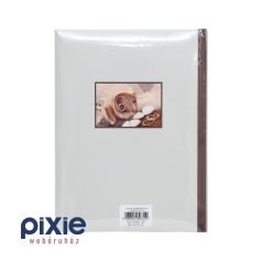 Esküvői fotóalbum jegygyűrű mintával 200 db-os