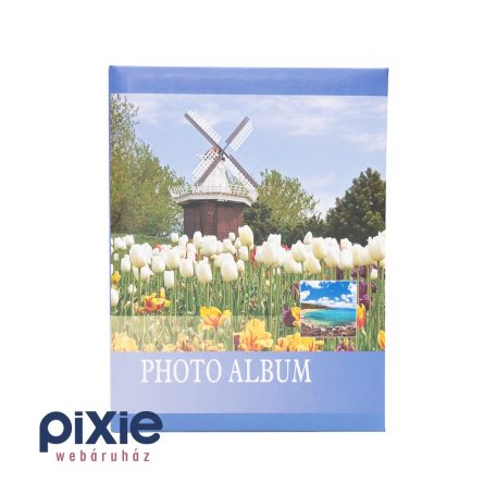 Szélmalom tulipánokkal mintás fotóalbum 100 db-os
