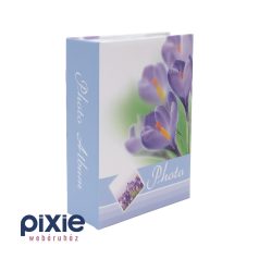 Krókusz virág mintás fotóalbum 100 db-os