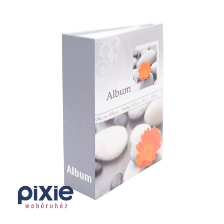 Kavicsok virággal mintás fotóalbum 100 db-os