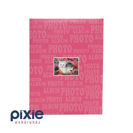 Cicák virágok között mintás fotóalbum 100 db-os