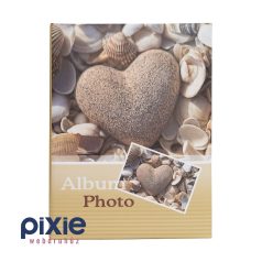 Szív kagylók között mintás fotóalbum 100 db-os