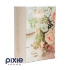 Esküvői fotóalbum, gyűrűs, 100 db-os