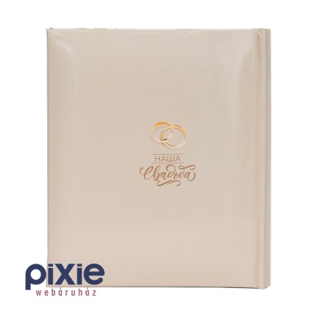 Esküvői fotóalbum, gyűrűs, 100 db-os