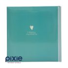 Love, virág mintás fotóalbum, 200 db-os