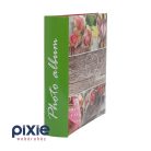 Love, virág mintás fotóalbum, 200 db-os