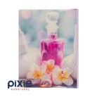 Lila orgona és tulipán mintás fotóalbum, 200 db-os