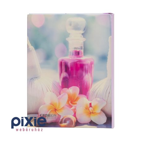 Lila orgona és tulipán mintás fotóalbum, 200 db-os