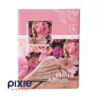 Rózsacsokor mintás fotóalbum, 100 db-os