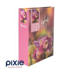 Orchidea mintás fotóalbum, 100 db-os