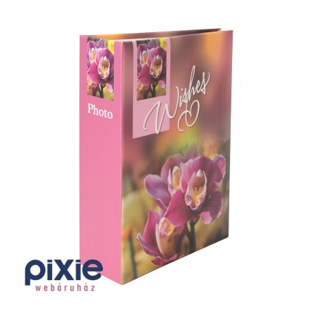 Orchidea mintás fotóalbum, 100 db-os