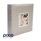 Ezüst színű esküvői fotóalbum, 200 darabos