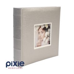 Ezüst színű esküvői fotóalbum, 200 darabos