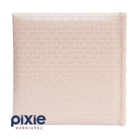 Nyomott mintás esküvői fotóalbum, halvány rózsaszín, 200 db-os