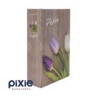 Színes tulipánok mintás fotóalbum, 100 db-os