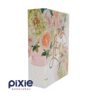 „Love” arany feliratú virágos fotóalbum, 304 db-os