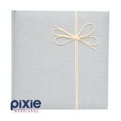   Elegáns, világosszürke mintás borítójú fotóalbum, 200 db-os