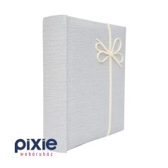   Elegáns, világosszürke mintás borítójú fotóalbum, 200 db-os