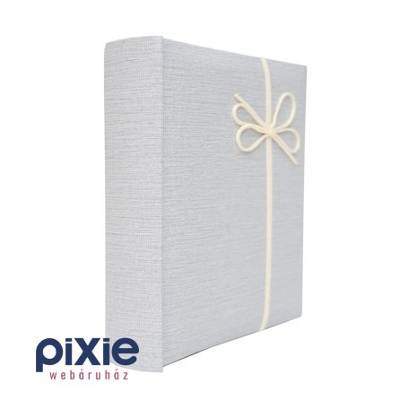 Elegáns, világosszürke mintás borítójú fotóalbum, 200 db-os