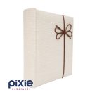 Elegáns, világosdrapp mintás borítójú fotóalbum, 200 db-os