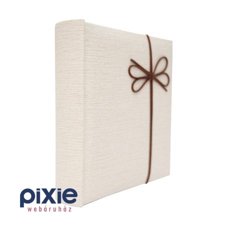 Elegáns, világosdrapp mintás borítójú fotóalbum, 200 db-os