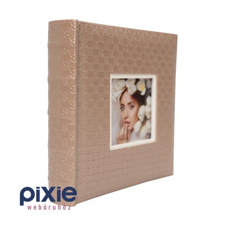 Nyomott mintás ablakos fotóalbum, 200 db-os