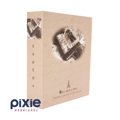 Vintage Párizs fotóalbum, 9x13 cm-es képeknek, 200 db-os