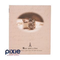 Vintage kamerás fotóalbum, 9x13 cm-es képeknek, 200 db-os