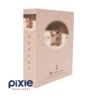 Vintage kamerás fotóalbum, 9x13 cm-es képeknek, 200 db-os