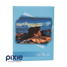 Tájkép mintás fotóalbum, 100 db-os