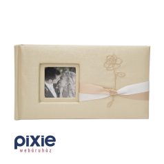 Pezsgő színű esküvői fotóalbum, 100 db-os