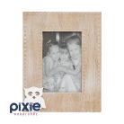 Natúr színű képkeret, 10x15 cm-es fényképnek, bagoly dekorációval