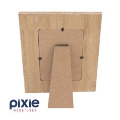   Natúr színű képkeret, 10x15 cm-es fényképnek, bagoly dekorációval