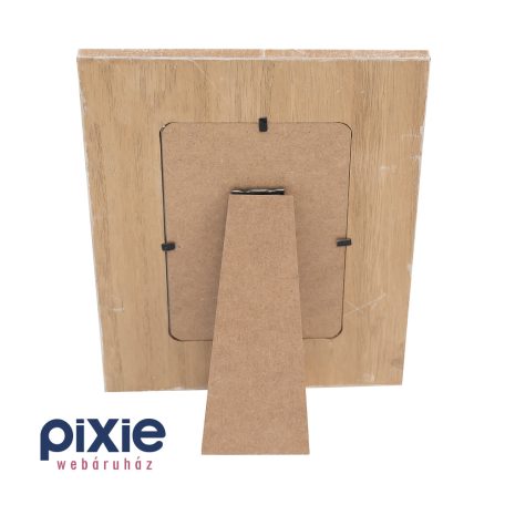 Natúr színű képkeret, 10x15 cm-es fényképnek, bagoly dekorációval